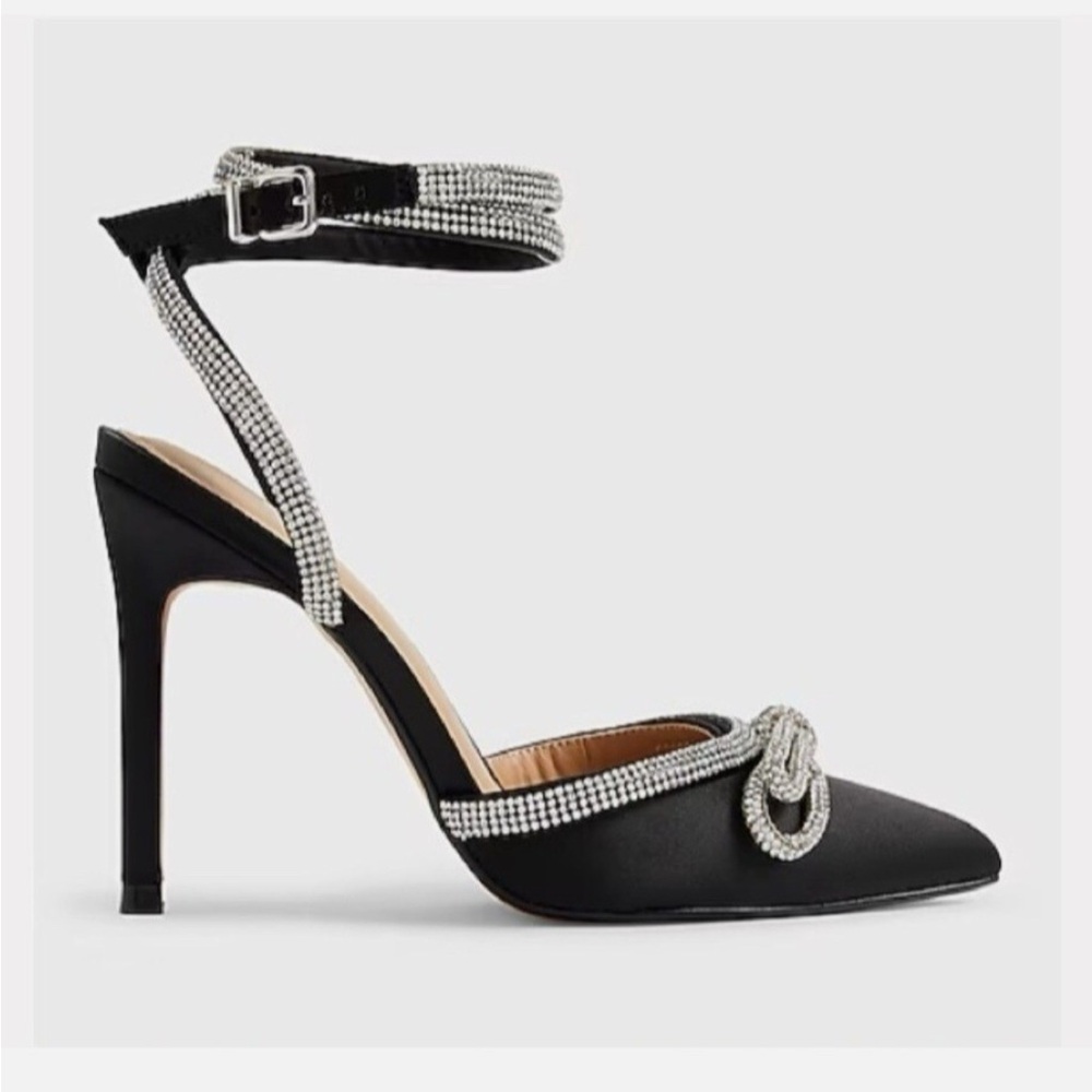 Express Black and Silver Heels